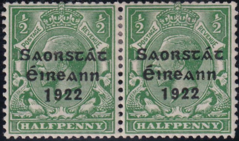 Ireland 1923 SC 59-59a MLH Pair Tall 1 