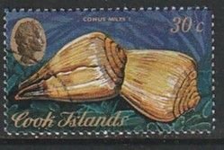 1974 Cook Islands - Sc 394 - used VF - 1 single - Sea shells