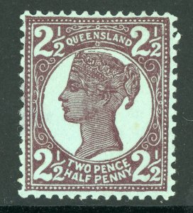 Queensland  1897 2½p Brown Purple/Blue SG 238 Mint D417 ⭐⭐⭐⭐⭐⭐