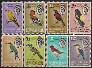 Bechuanaland Stamp 180-187  - All birds in set very light hinged