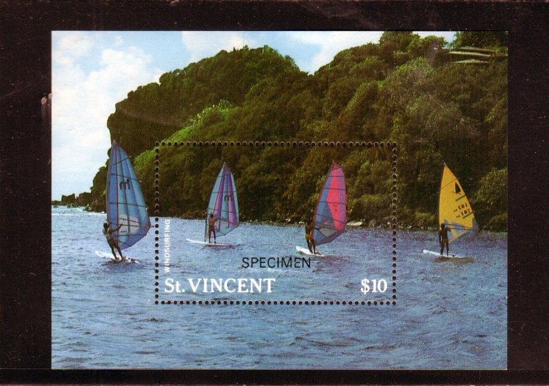 ST. VINCENT #1099 1988 TOURISM MINT VF NH O.G SPECIMEN S/S