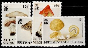 BRITISH VIRGIN ISLANDS QEII SG808-811, 1992 funghi set, NH MINT. 