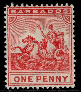 BARBADOS EDVII SG165, 1d red, M MINT. Cat £30.