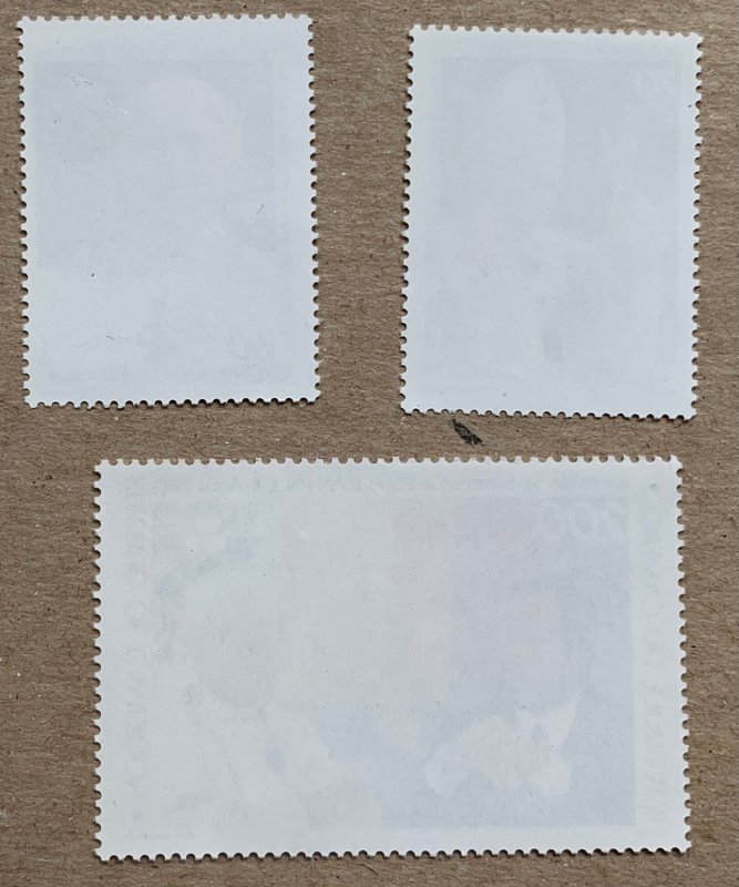 Cameroun 1985 Pope John Paul II Visit, MNH. Scott 784-786, CV $6.35