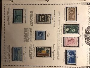 US 1955 to 1961 Commemoratives OGNH - See Description