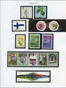 FINLAND SELECTION OF 2011/2012  ISSUES MINT NH AS SHOWN SCOTT CATALOG $211.00