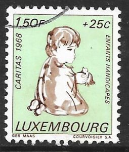 Luxembourg B265: 1.50f + 25c Deaf-mute child, used, F-VF