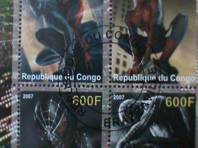 ​CONGO-2007 SPIDER-MAN  CTO S/S VF WE SHIP TO WORLDWIDE &  COMBINED SHIPPING