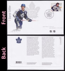 Canada 2947 NHL Great Canadian Forwards Darryl Sittler FDC 2016