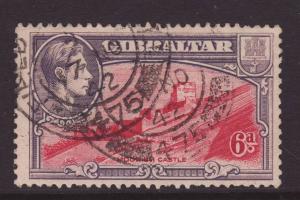 1942 Gibraltar 6d Perf 13 Good Used