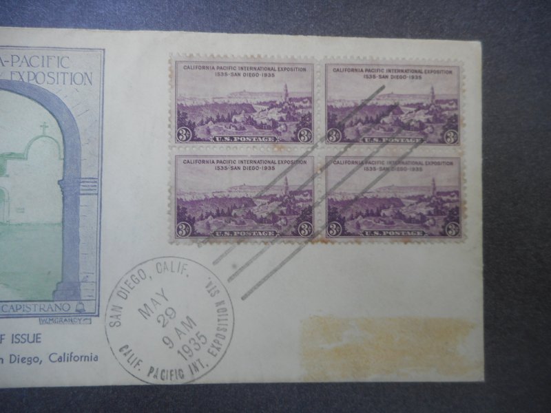 # 773 VF Used  Block...FDC San Diego Expo