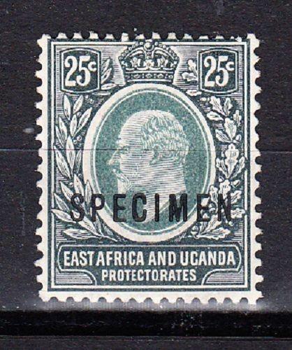 East Africa and Uganda Scott 37 Mint hinged SPECIMEN