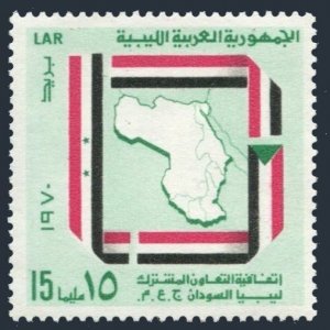 Libya 397, MNH. Michel 315. Charter of Tripoli, 1970. 1970UAR-Libya-S.u.d.a.n.