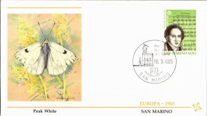 Europa, Butterflies, Worldwide First Day Cover, San Marino