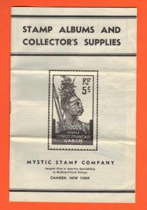 Vintage - 1960s Era - Mystic and 1962 Zenith Stamp Catalog & Supplies Booklets