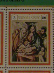 ​SAMOA-STAMP- 1969- CHRISTMAS PAINTING MINT NOT HING S/S SHEET. LAST ONE