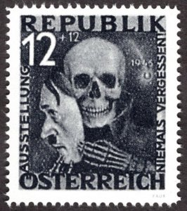 1946, Austria 12+12Gr, MNH, Mi VII, Reprint