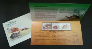 Semi Aquatic Animal Malaysia 2006 Crab Shell Fish Turtle Ocean (p. pack) MNH