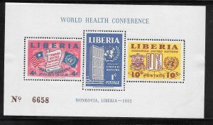 Liberia #340A MH United Nations Souvenir Sheet (12925)