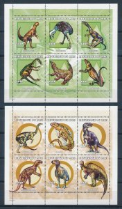 [110242] Mali 2000 Prehistoric animals Dinosaurs 2 Souvenir sheets MNH