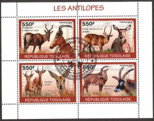 Togo 2010 Antelopes sheet Used / CTO