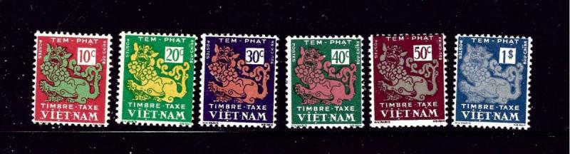 South Vietnam J1-6 MNH 1952 set