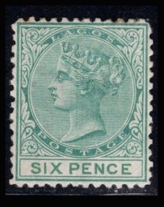 MOMEN: LAGOS SG # 6 1874-5 P12.5 CROWN CC MINT OG H £160 LOT #69067*