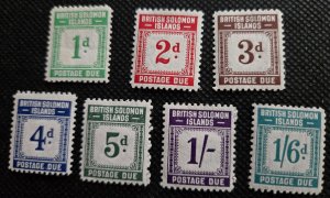 Solomon Island 1940 Postage Due MH SCV $56.75