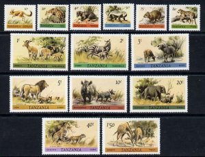 TANZANIA - 1980 - Animals, Definitive Series - Perf 14v Set - Mint Never Hinged