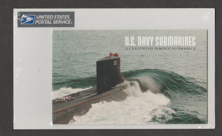 U.S. Scott #3377a BK279 US Navy Submarine Stamps - IN PACKAGE - Mint NH Booklet