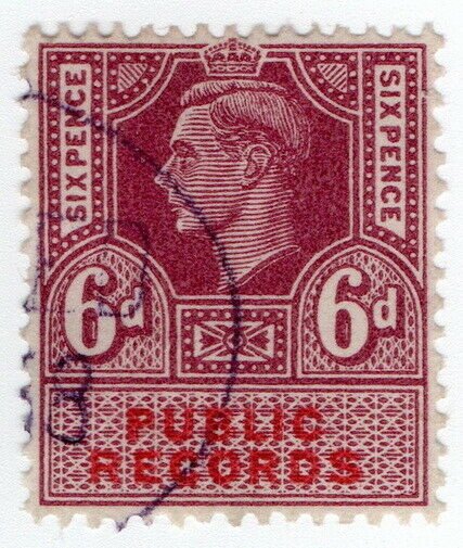 (I.B) George VI Revenue : Public Records 6d