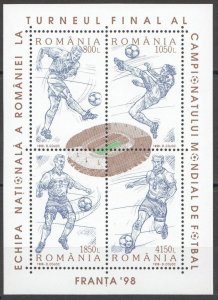 1998 Romania 5315-5318/B310 1998 FIFA World Cup in France 4,00 €