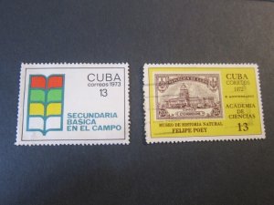 Cuba 1973 Sc 1676,1803 FU
