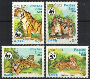 Laos Stamp 517-520  - Panthera Tigers