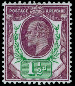 SG289 SPEC M10(7), 1½d slate-purple & green (F), NH MINT. Cat £65. 