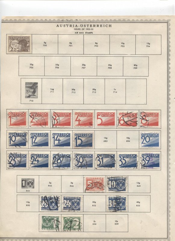 STAMP STATION PERTH - Austria #64 Mint Stamps on Paper- Unchecked