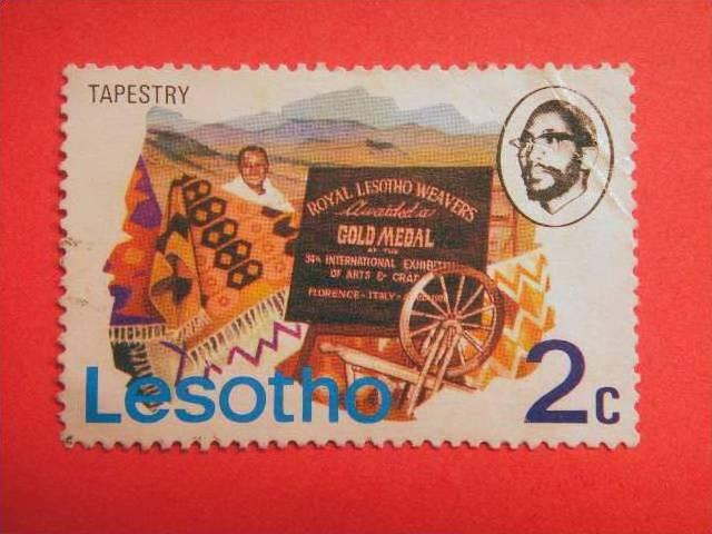 LESOTHO, 1976, used 2c, Tapestry