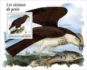 GUINEA - 2023 - Birds of Prey - Perf Souv Sheet - Mint Never Hinged