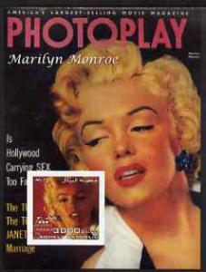 Somalia 2003 Marilyn Monroe imperf m/sheet (Photoplay Cov...