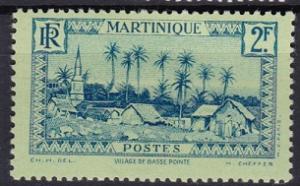 1933 Martinique Scott 166 Base-Pointe MH