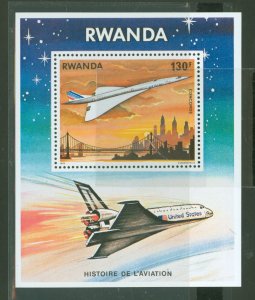 Rwanda #893 Mint (NH) Souvenir Sheet (Space)