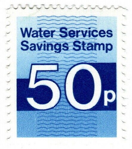 (I.B) Cinderella Collection : Anglia Water Savings Stamp 50p 