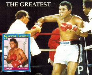 Sierra Leone 1993 - Muhammad Ali Boxing - Souvenir Stamp Sheet Scott #1613 - MNH