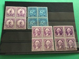U. S. 1932 Olympics & Washington  mounted mint stamps A12440