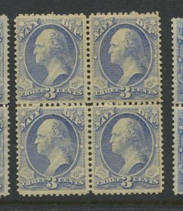 O37 Navy Dept Official Mint Block of 4 Stamps  BY2173