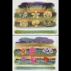 TUVALU 1999 - Scott# 810-1 Sheets-Flowers NH