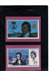 GB 1996 National Postal Museum Card set of 4 pc's - Burns Essays