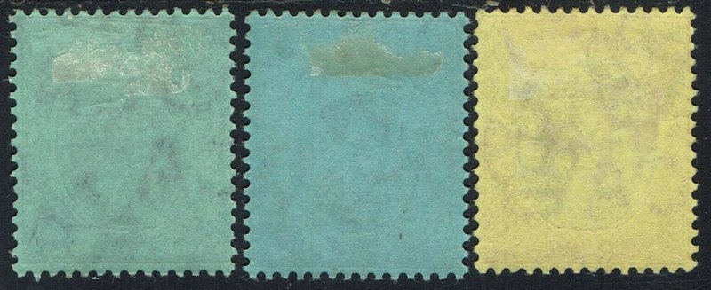 SOUTHERN NIGERIA 1912 KGV 1/- 2/6 AND 5/- 