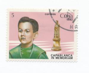 Cuba 1982 Scott 2560 CTO - 5c, Chess champion Jose Raul Capablanca