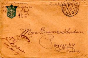 United States A.E.F. World War I Soldier's Free Mail 1919 Third Army, A.P.O. ...